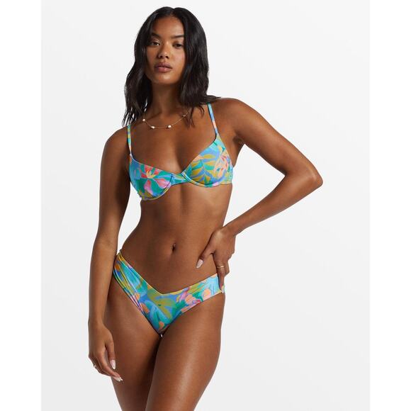 NWT Billabong Tropic Daze Demi Underwire Bikini Top Women’s Size S/8 - Picture 2 of 6